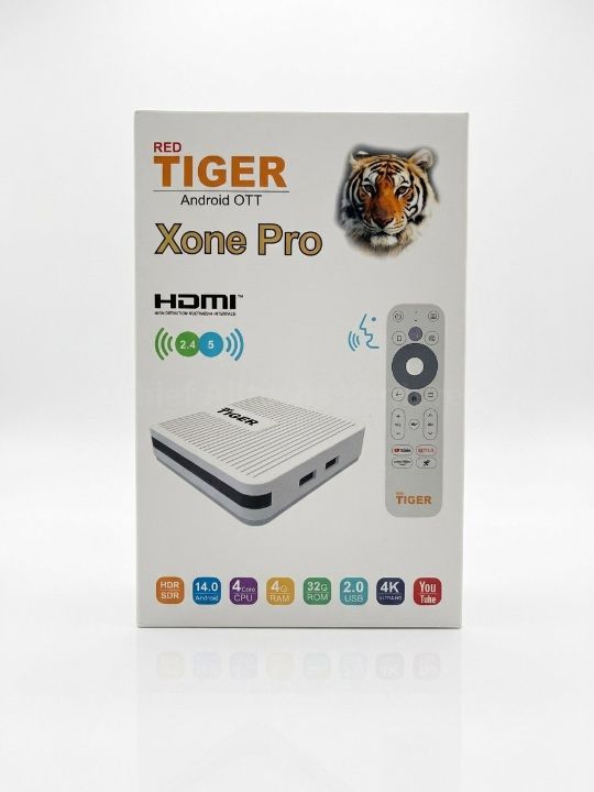 Red TIGER Xone Pro Android OTT Box