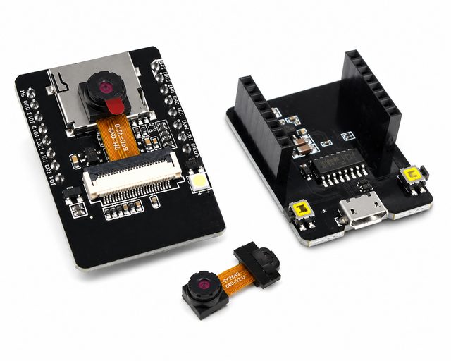 ESP32-CAM WiFi Bluetooth Camera Module with ESP32-CAM-MB USB Programmer