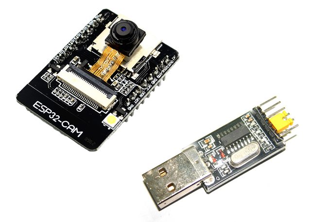ESP32-cam with CH340 usb/ttl converter module