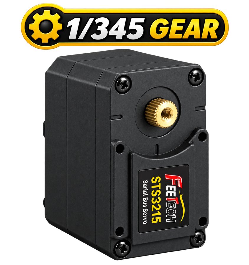 FEETECH STS3215 7.4V 19.5kg.cm Serial Bus Smart Servo – 1:345 Gear Ratio (C001)