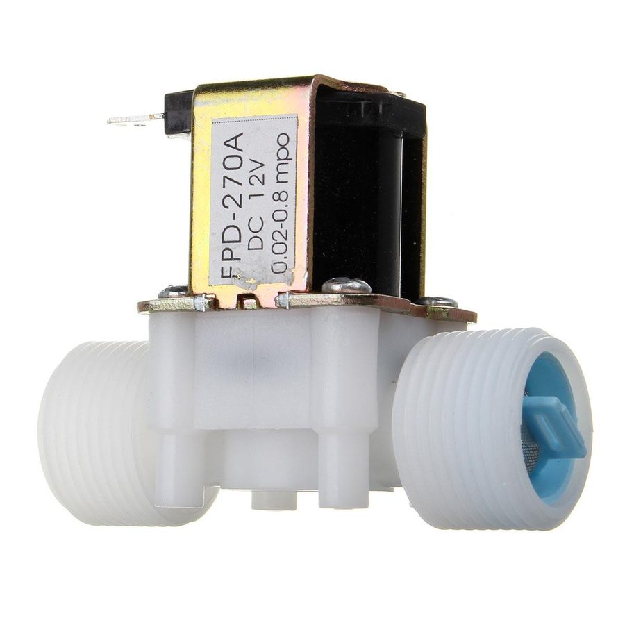 12V G1/2 Solenoid Valve – DC Electric Water Flow Control Valve for Automation