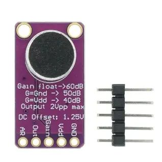 MAX9814 Microphone AGC Amplifier Module – Electret Microphone with Automatic Gain Control for Arduino & ESP32