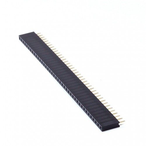 Female Pin Header 2.54mm – Single Row Connector Strip