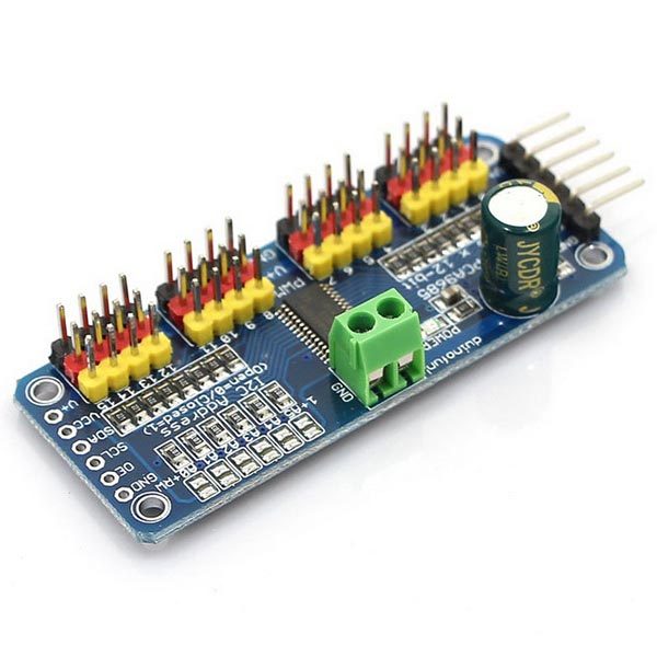 16-Channel Servo Driver I2C Interface PCA9685 for Arduino/Raspberry Pi 12-bit PWM