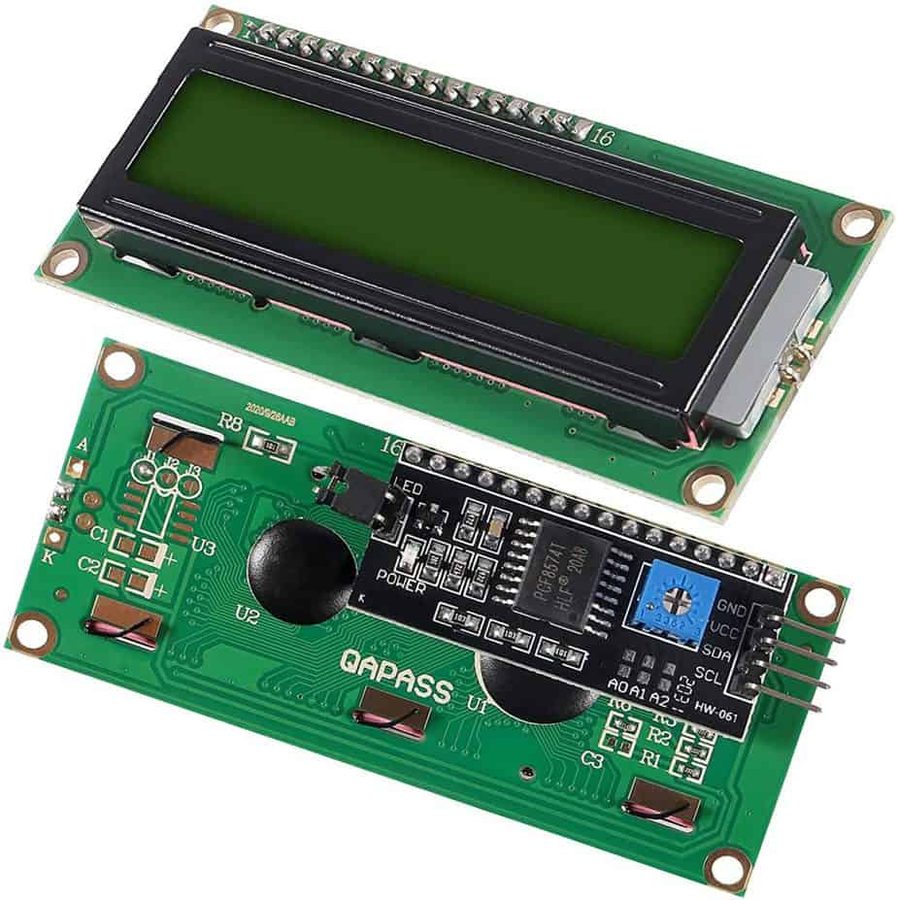 16x2 LCD Display with I2C Interface