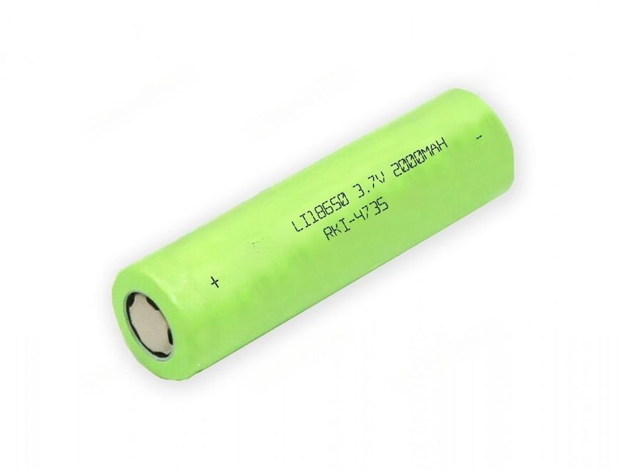 Durable 18650 2000mAh 3.7V Rechargeable Lithium Battery - Flat Ends