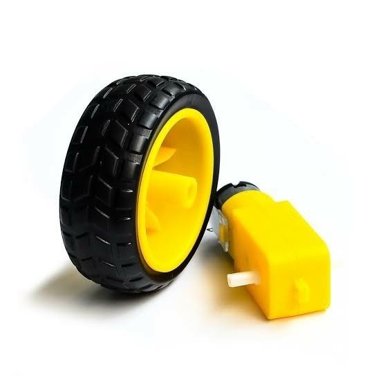 DC Motor + Car Wheel Set