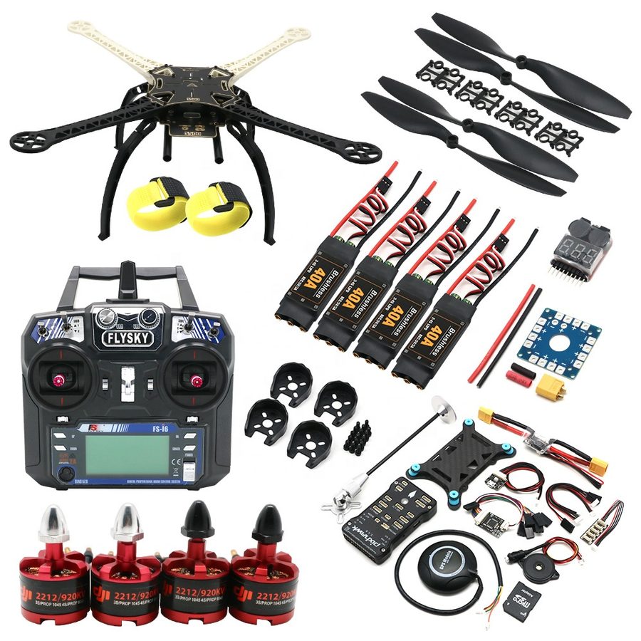 Complete DIY Drone Kit – S500 Frame, Pixhawk 2.4.8, GPS, Motors & FlySky FS-i6